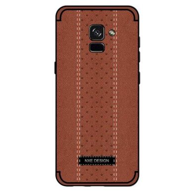 Защитный чехол NXE Leather Cover для Samsung Galaxy A8 2018 (A530) - Brown