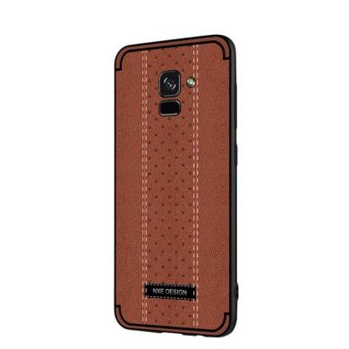 Защитный чехол NXE Leather Cover для Samsung Galaxy A8 2018 (A530) - Brown