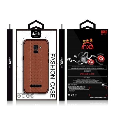 Защитный чехол NXE Leather Cover для Samsung Galaxy A8 2018 (A530) - Brown