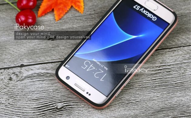Защитная накладка IPAKY Hybrid Cover для Samsung Galaxy S7 (G930) - Rose Gold
