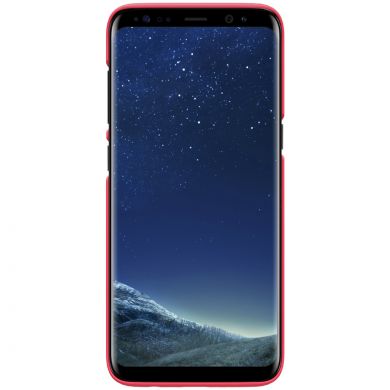 Пластиковый чехол NILLKIN Frosted Shield для Samsung Galaxy S8 Plus (G955) + пленка - Red