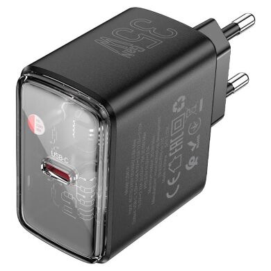 Сетевое зарядное устройство Hoco CS41A 35W + кабель Type-C to Lightning - Black