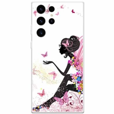 Силиконовый (TPU) чехол Deexe Life Style для Samsung Galaxy S23 Ultra (S918) - Girl