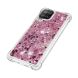 Силиконовый (TPU) чехол Deexe Liquid Glitter для Samsung Galaxy A22 (A225) / M22 (M225) - Rose Gold Hearts. Фото 4 из 7