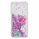 Силиконовый (TPU) чехол Deexe Liquid Glitter для Samsung Galaxy A7 2018 (A750) Tree with Pink Flower