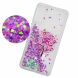 Силиконовый (TPU) чехол Deexe Liquid Glitter для Samsung Galaxy A7 2018 (A750) Tree with Pink Flower