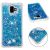 Силіконовий (TPU) чохол Deexe Liquid Glitter для Samsung Galaxy J6+ (J610) - Blue