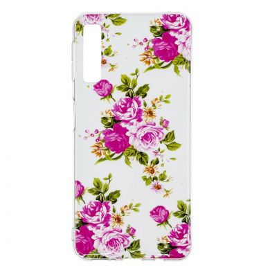 Силиконовый (TPU) чехол Deexe LumiCase для Samsung Galaxy A7 2018 (A750) - Vivid Flowers