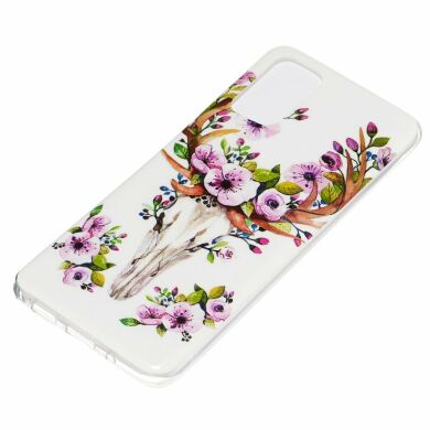 Силіконовий (TPU) чохол Deexe LumiCase для Samsung Galaxy S20 Plus (G985) - Flowered Elk