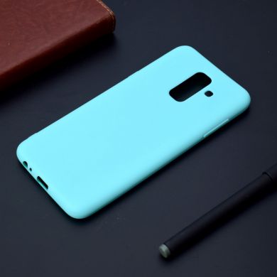 Силиконовый (TPU) чехол Deexe Matte Case для Samsung Galaxy A6+ 2018 (A605) - Light Blue