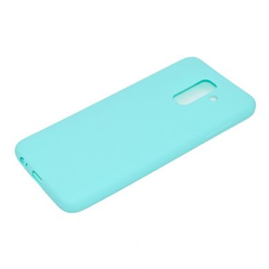 Силиконовый (TPU) чехол Deexe Matte Case для Samsung Galaxy A6+ 2018 (A605) - Light Blue