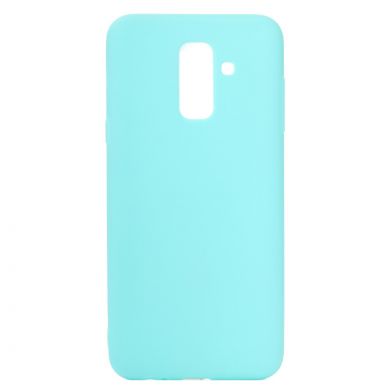 Силиконовый (TPU) чехол Deexe Matte Case для Samsung Galaxy A6+ 2018 (A605) - Light Blue