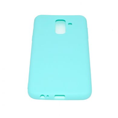 Силиконовый (TPU) чехол Deexe Matte Case для Samsung Galaxy A6+ 2018 (A605) - Light Blue