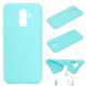 Силиконовый (TPU) чехол Deexe Matte Case для Samsung Galaxy A6+ 2018 (A605) - Light Blue. Фото 1 из 7