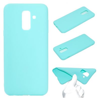 Силиконовый (TPU) чехол Deexe Matte Case для Samsung Galaxy A6+ 2018 (A605) - Light Blue
