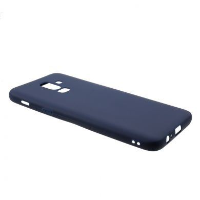 Силиконовый (TPU) чехол Deexe Matte Case для Samsung Galaxy J8 2018 (J810) - Dark Blue