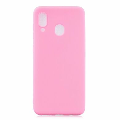 Силиконовый (TPU) чехол Deexe Matte Case для Samsung Galaxy M20 (M205) - Pink