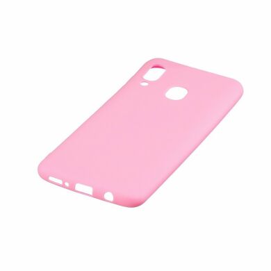 Силиконовый (TPU) чехол Deexe Matte Case для Samsung Galaxy M20 (M205) - Pink