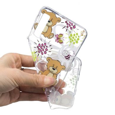 Силиконовый (TPU) чехол Deexe Pretty Glossy для Samsung Galaxy A7 2018 (A750) - Brown Bears