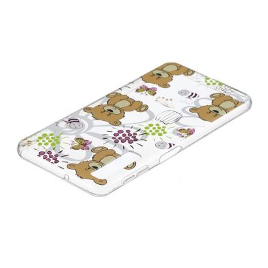 Силиконовый (TPU) чехол Deexe Pretty Glossy для Samsung Galaxy A7 2018 (A750) - Brown Bears