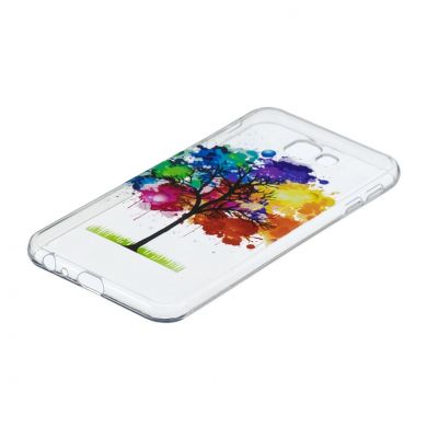 Силіконовий (TPU) чохол Deexe Pretty Glossy для Samsung Galaxy J4+ (J415), Colorized Tree