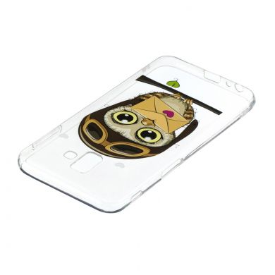 Силіконовий (TPU) чохол Deexe Pretty Glossy для Samsung Galaxy J6+ (J610) - Owl