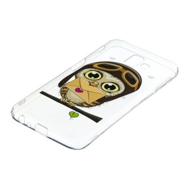 Силіконовий (TPU) чохол Deexe Pretty Glossy для Samsung Galaxy J6+ (J610) - Owl