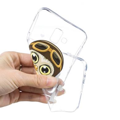 Силіконовий (TPU) чохол Deexe Pretty Glossy для Samsung Galaxy J6+ (J610) - Owl