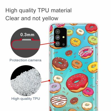 Силіконовий (TPU) чохол Deexe Pretty Glossy для Samsung Galaxy S20 Plus (G985) - Donuts