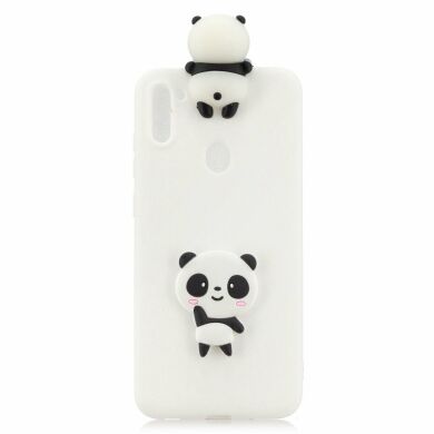 Силіконовий (TPU) чохол UniCase 3D Pattern для Samsung Galaxy A11 (A115) - Panda/White