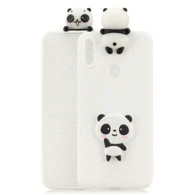 Силіконовий (TPU) чохол UniCase 3D Pattern для Samsung Galaxy A11 (A115) - Panda/White