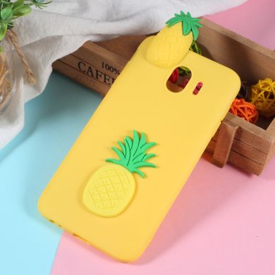 Силиконовый (TPU) чехол UniCase 3D Pattern для Samsung Galaxy J4 2018 (J400) - Pineapple Pattern