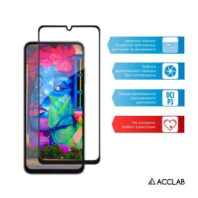 Захисне скло ACCLAB Full Glue для Samsung Galaxy A07 (A075) - Black
