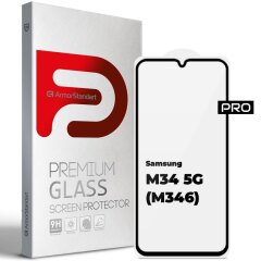 Защитное стекло ArmorStandart Pro 5D для Samsung Galaxy M34 (M346) - Black