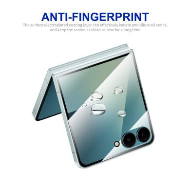 Защитное стекло HAT PRINCE Full Glue Cover для Samsung Galaxy Flip 8 - Black