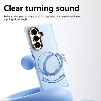Защитный чехол ABEEL Silk Ring Magnetic (FF) для Samsung Galaxy Fold 8 Ultra - Lilac Purple