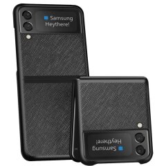 Защитный чехол Deexe Arkane Shell (FF) для Samsung Galaxy Flip 3 - Black