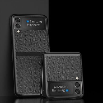 Защитный чехол Deexe Arkane Shell (FF) для Samsung Galaxy Flip 3 - Black