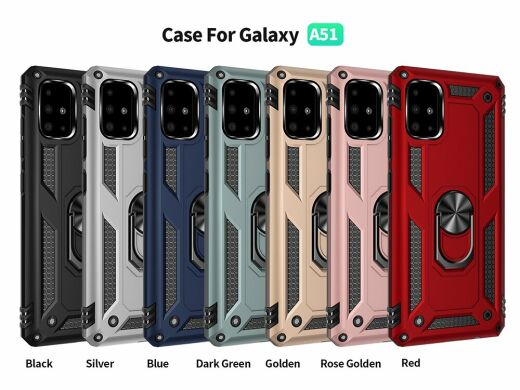 Защитный чехол Deexe Armor Case для Samsung Galaxy A51 (А515) - Red