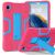 Защитный чехол Deexe Color Kickstand для Samsung Galaxy Tab A11 (X130/135) - Rose / Blue