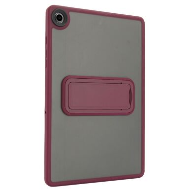 Защитный чехол Deexe Crystal Kickstand для Samsung Galaxy Tab A9 Plus (X210/216) - Wine Red