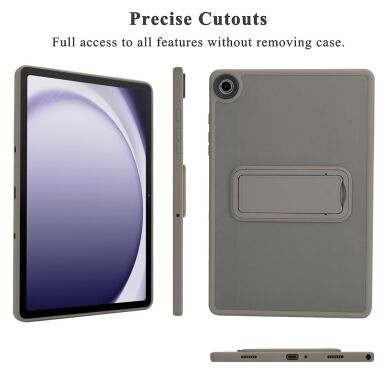 Защитный чехол Deexe Crystal Kickstand для Samsung Galaxy Tab A9 Plus (X210/216) - Gold