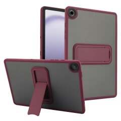 Защитный чехол Deexe Crystal Kickstand для Samsung Galaxy Tab A9 Plus (X210/216) - Wine Red