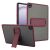 Защитный чехол Deexe Crystal Kickstand для Samsung Galaxy Tab A9 Plus (X210/216) - Wine Red