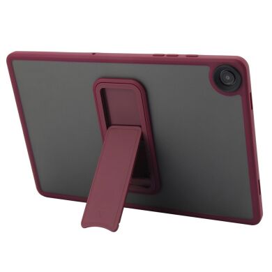 Защитный чехол Deexe Crystal Kickstand для Samsung Galaxy Tab A9 Plus (X210/216) - Wine Red