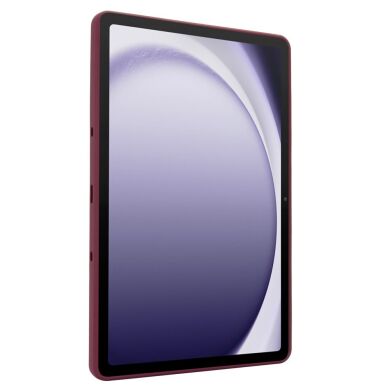 Защитный чехол Deexe Crystal Kickstand для Samsung Galaxy Tab A9 Plus (X210/216) - Wine Red