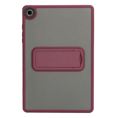 Защитный чехол Deexe Crystal Kickstand для Samsung Galaxy Tab A9 Plus (X210/216) - Wine Red