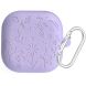Защитный чехол Deexe Flower Pattern для Samsung Galaxy Buds 4 / Buds 4 Pro - Purple. Фото 1 из 6