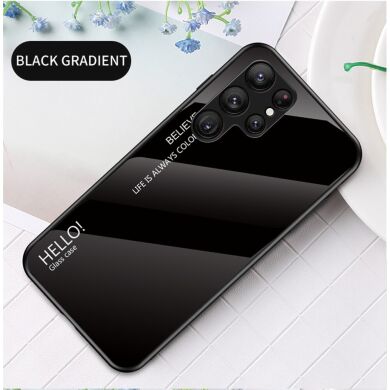 Защитный чехол Deexe Gradient Color для Samsung Galaxy S23 Ultra - Black
