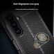 Защитный чехол Deexe Leather Cover для Samsung Galaxy A17 (A175) - Black. Фото 10 из 11